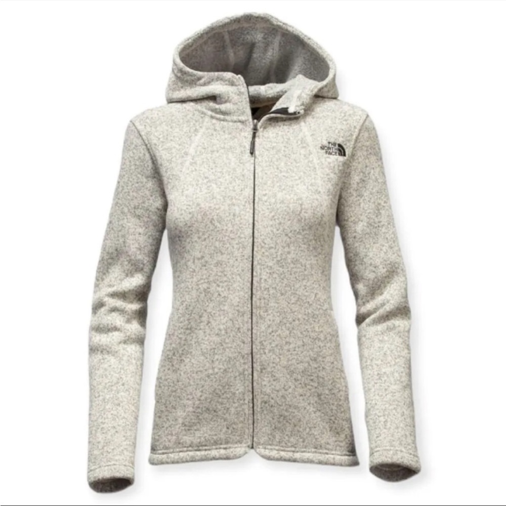 The North Face Crescent Sunset XL Full Zip Hoodie Oatmeal Heather